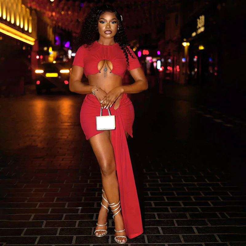 Paityn Ruched Skirt Set
