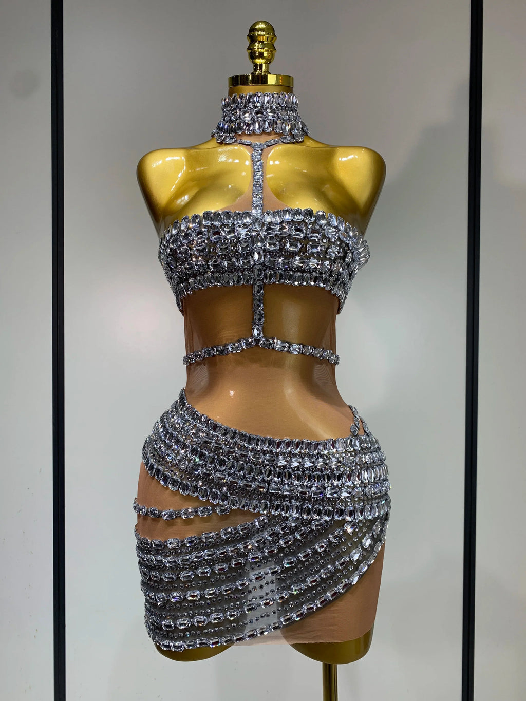Nayla Diamond Dress Silver