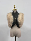 Fur Luxurious Retro Top GRAY One Size