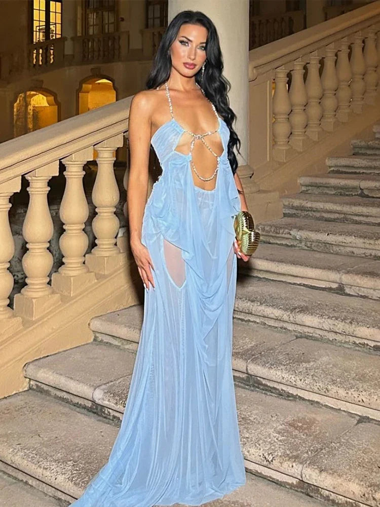 Olivia Ruched Maxi Dress