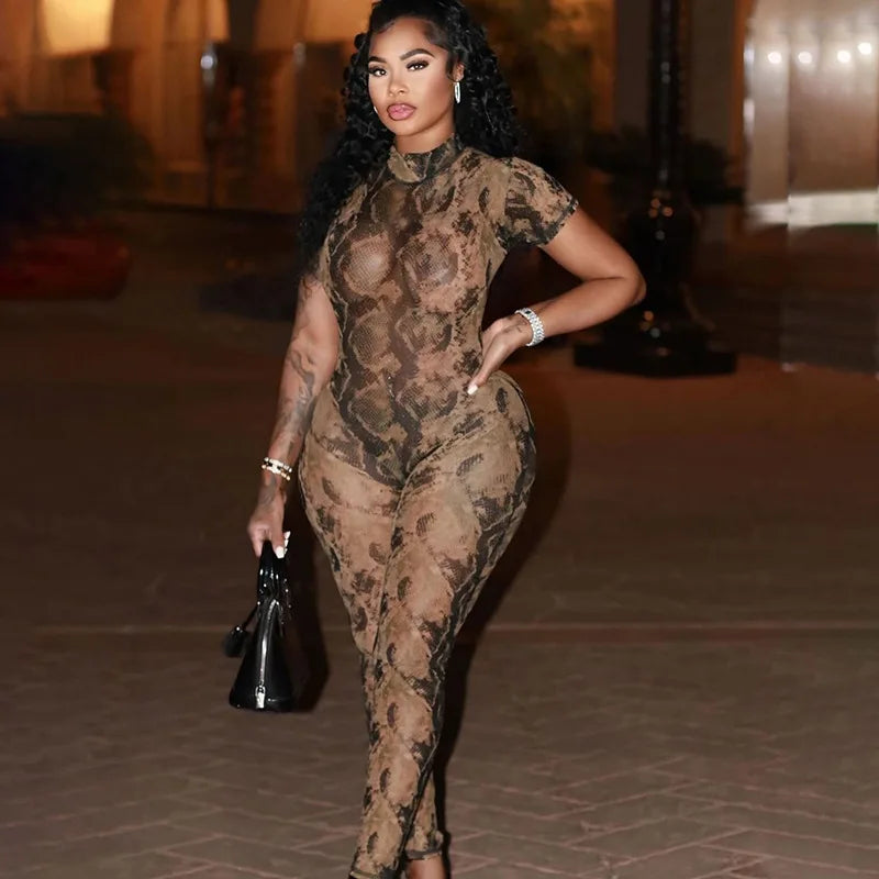 Baddie Mesh Backless Jumpsuit 4