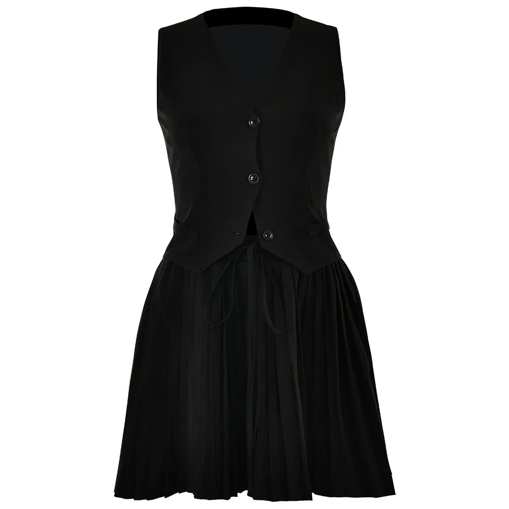 Tinashe Pleated Skirt Set