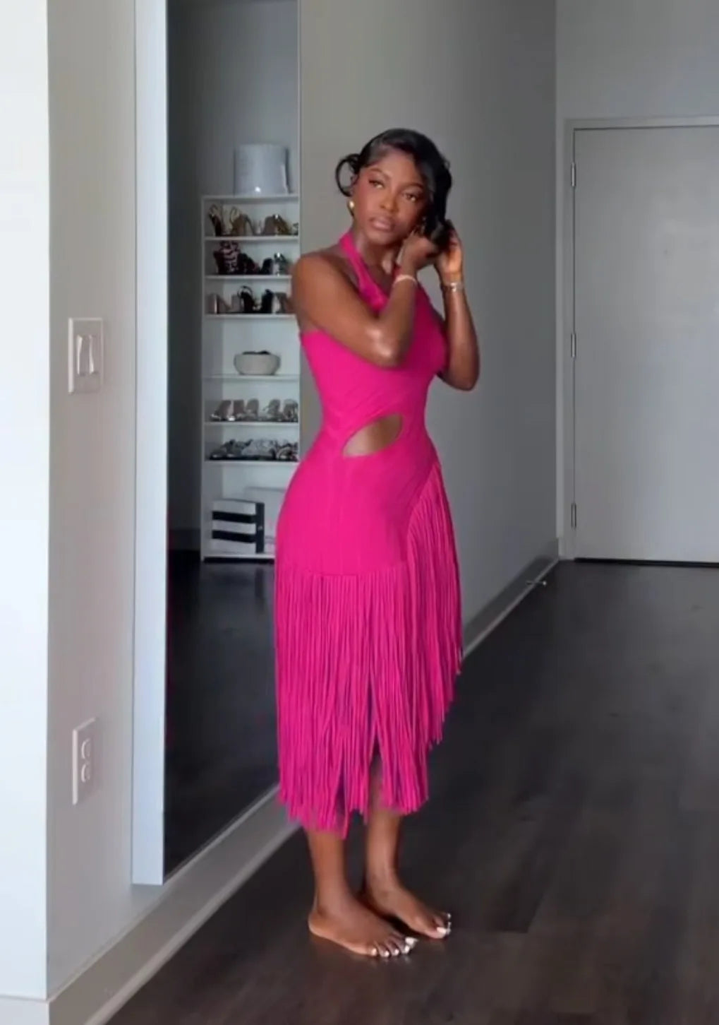 Maresa Tassel Hem Dress