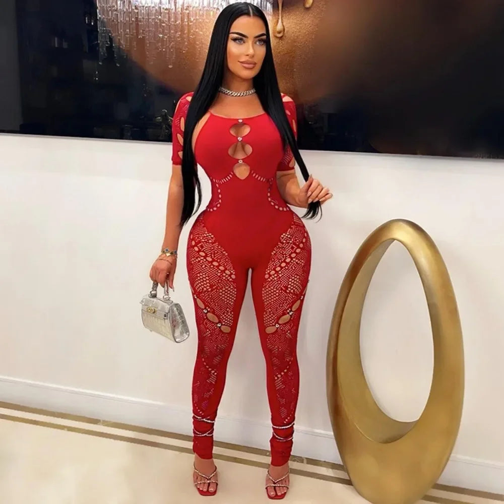 Tania Mesh Jumpsuit