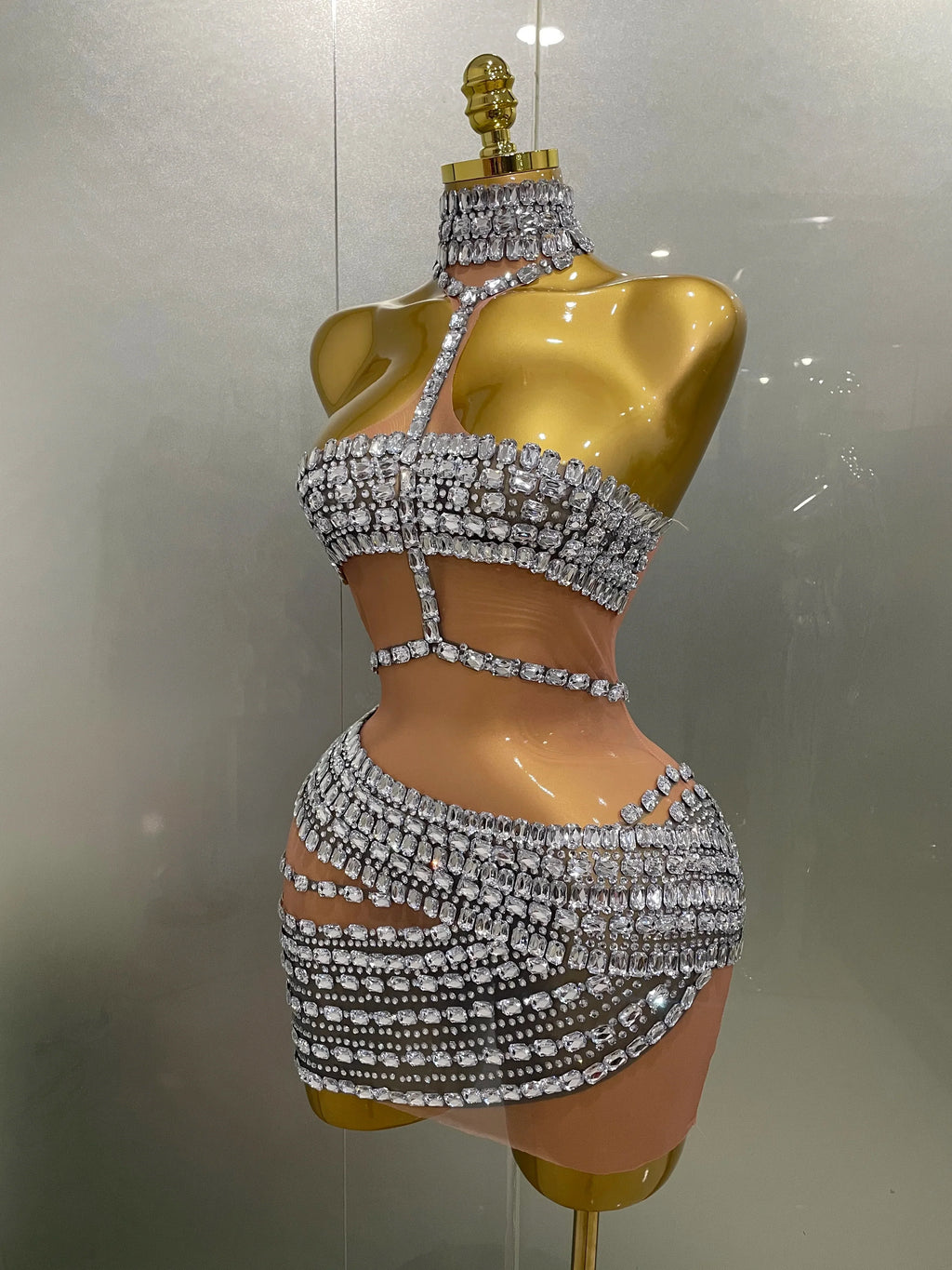 Hottie Rhinestone Mini Dress