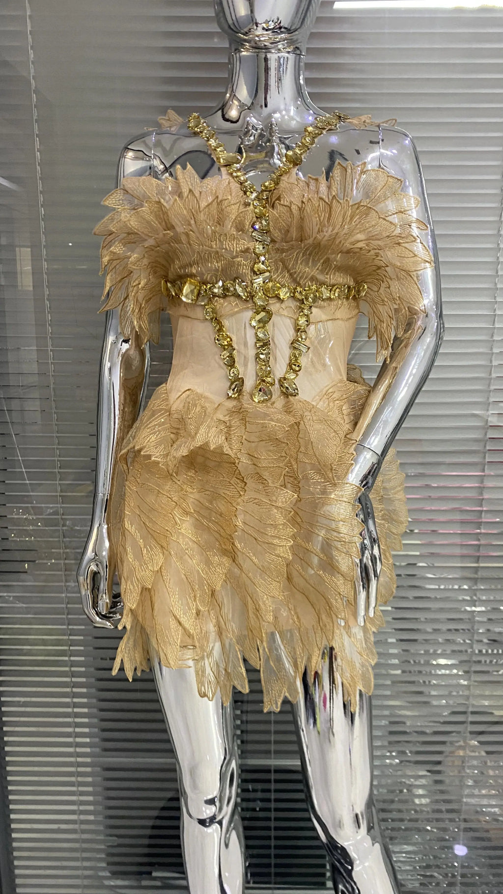 Candice Mini Dress Gold