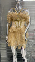 Candice Mini Dress Gold