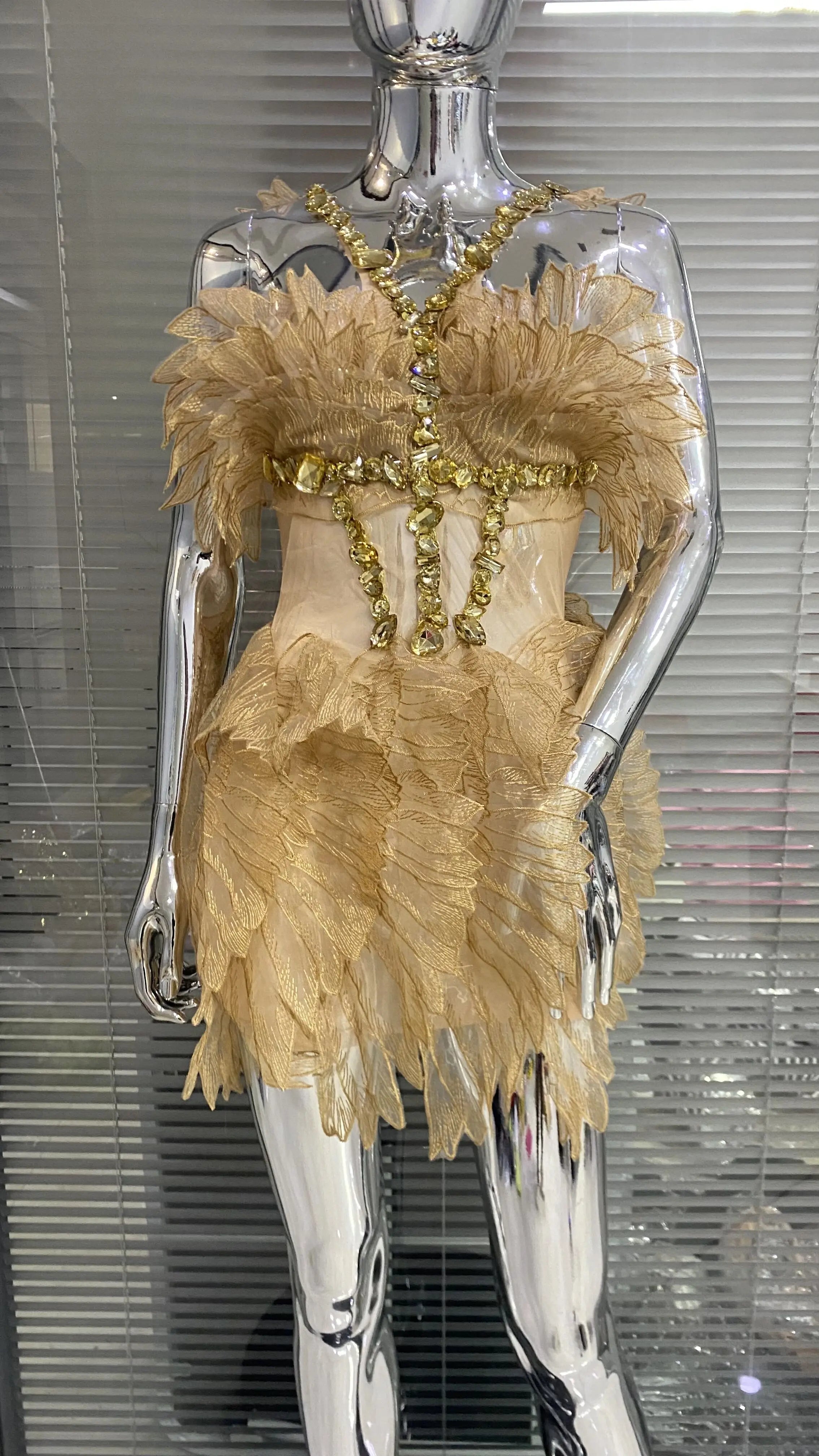 Candice Mini Dress Gold
