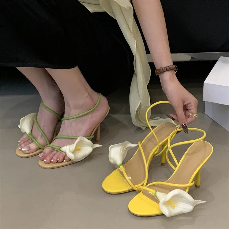 Flower High Heels