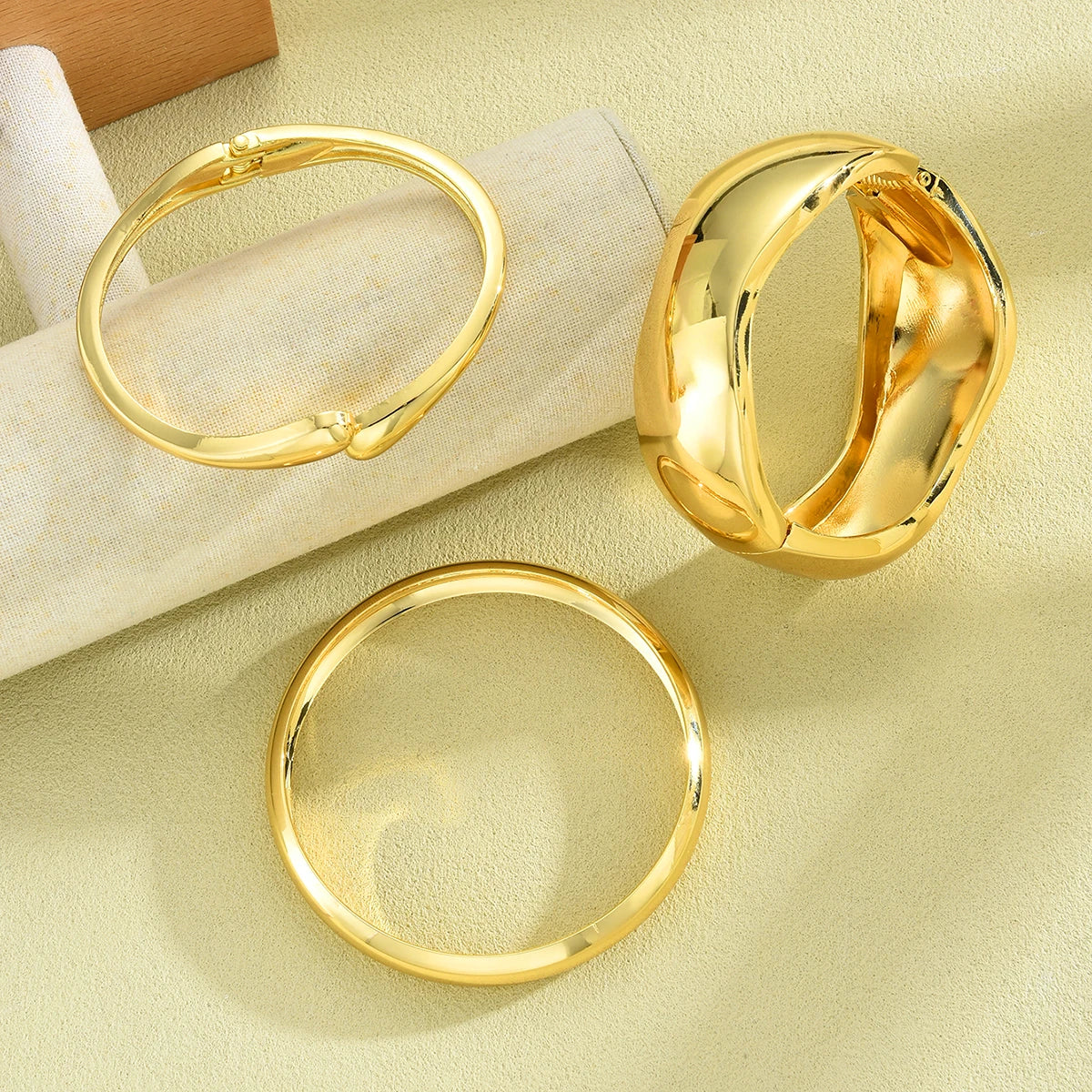 3pcs Gold Bangle Bracelet