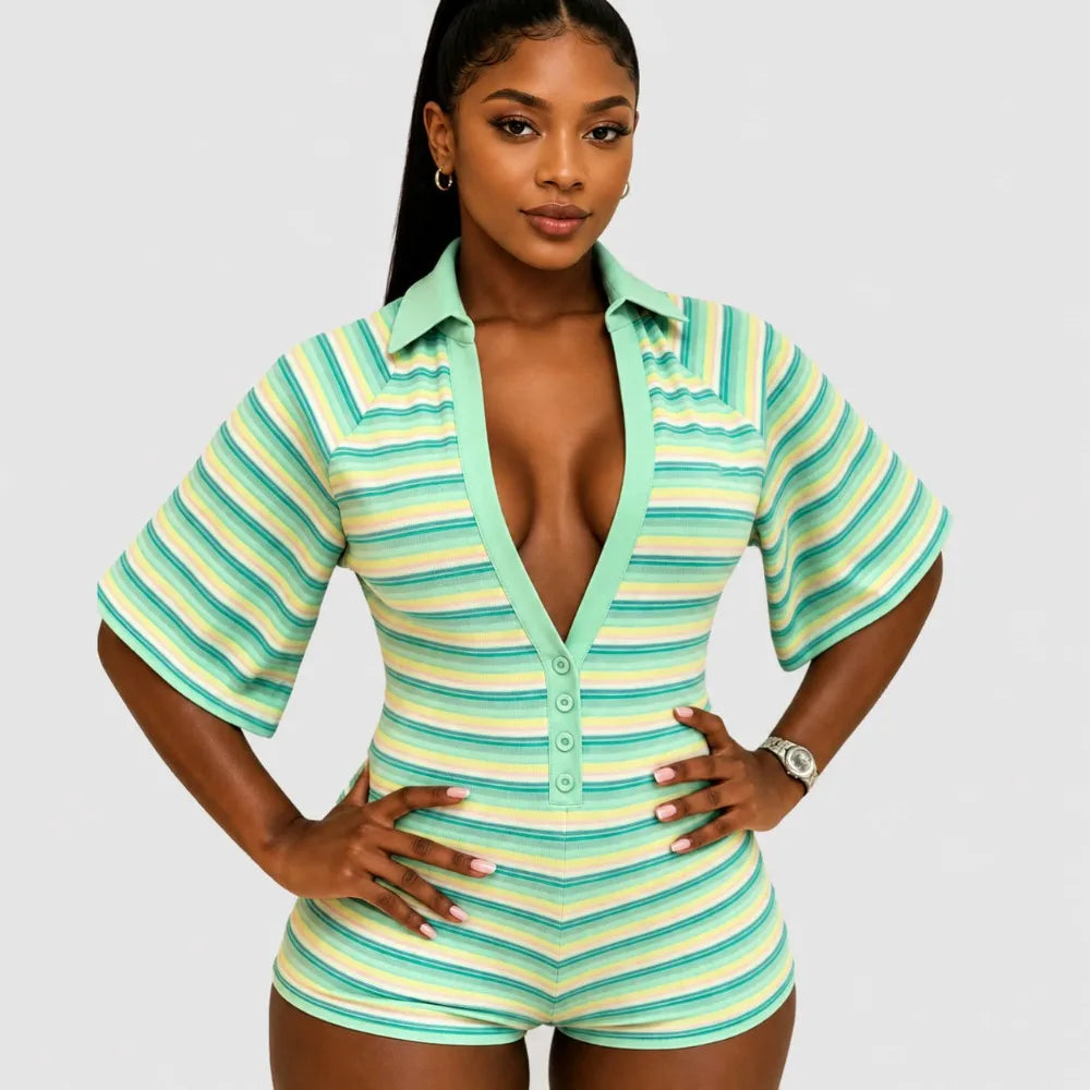 Reana Stripe Romper