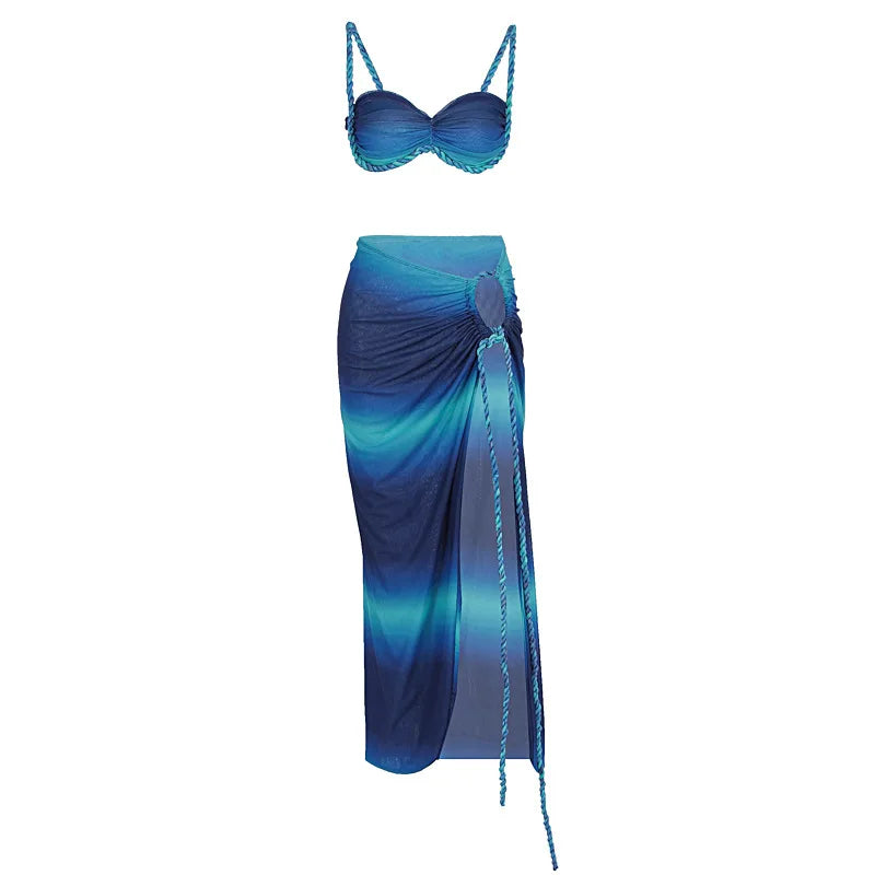 Ariana Pleated Maxi Skirt Set