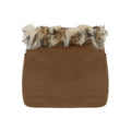 Wild Retro Fur Skirt Brown