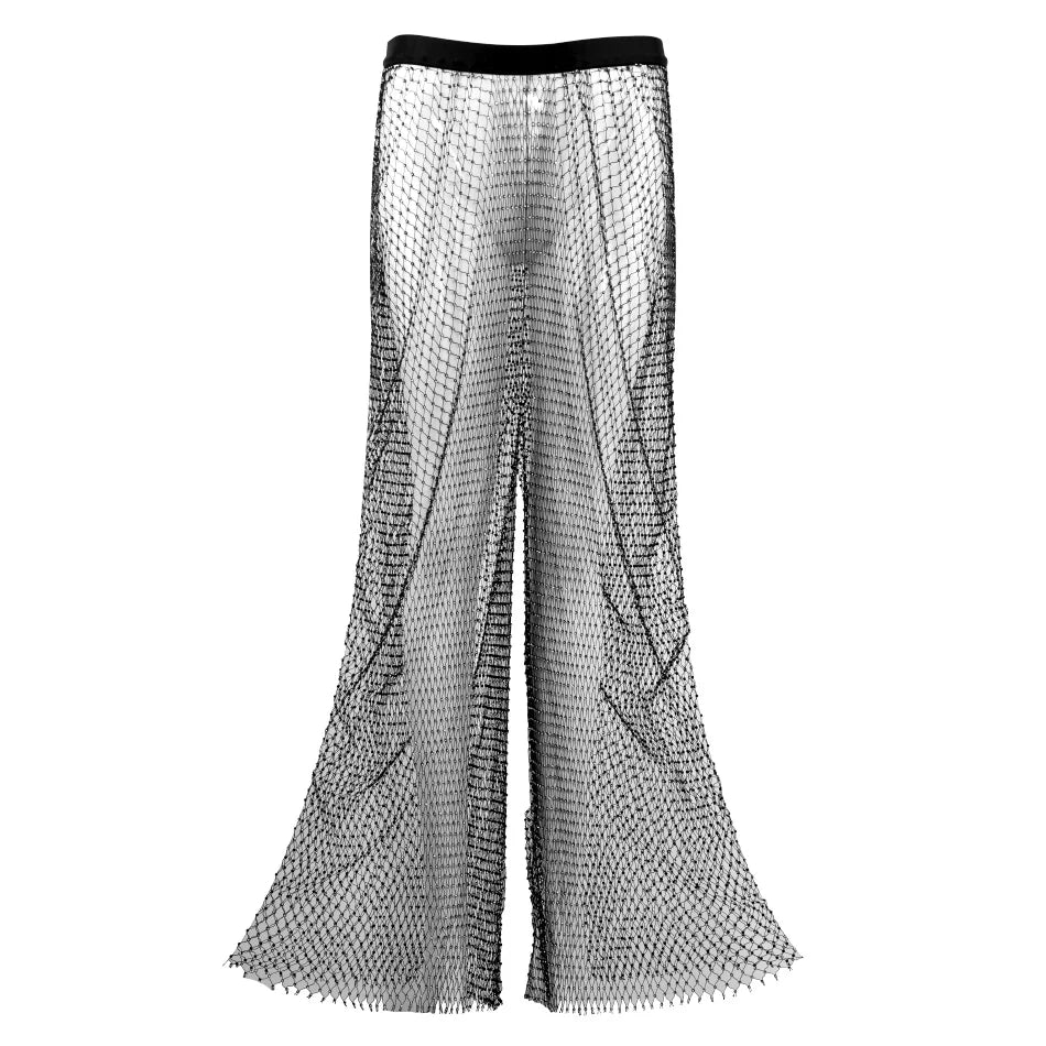 Sparkle Fishnet Rhinestone Trouser
