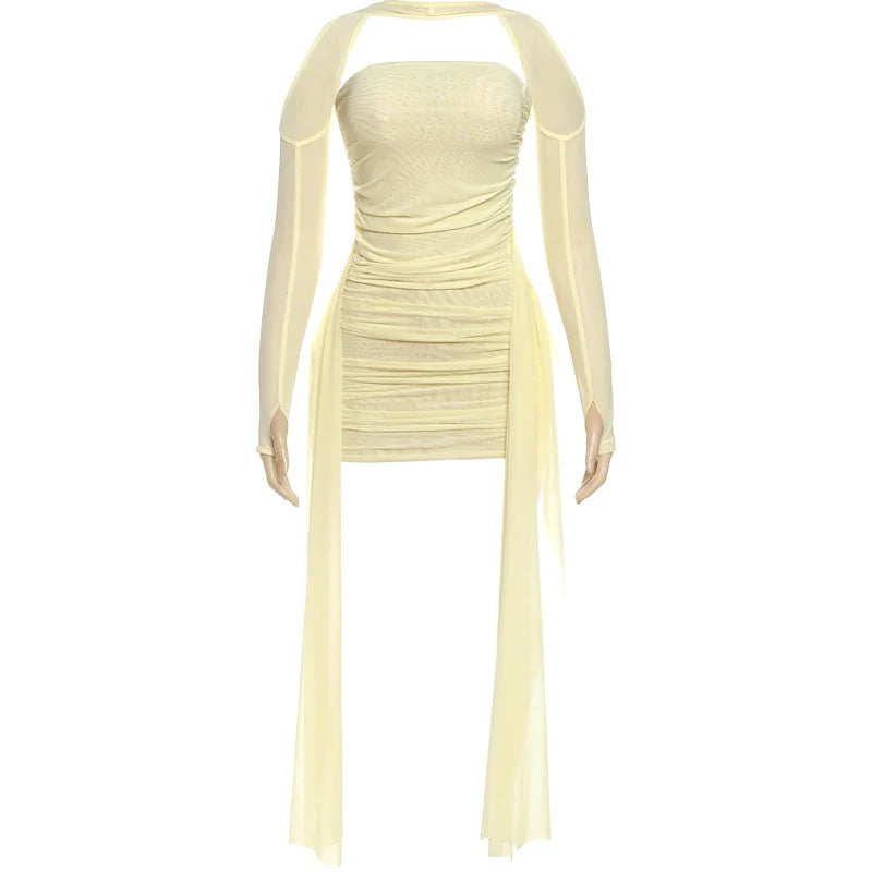 Monika Ruched Mini Dress