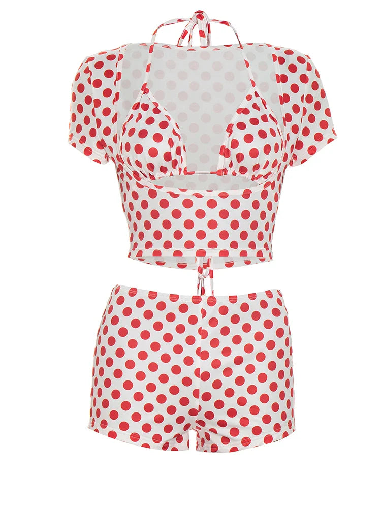 Dot Print Short Set