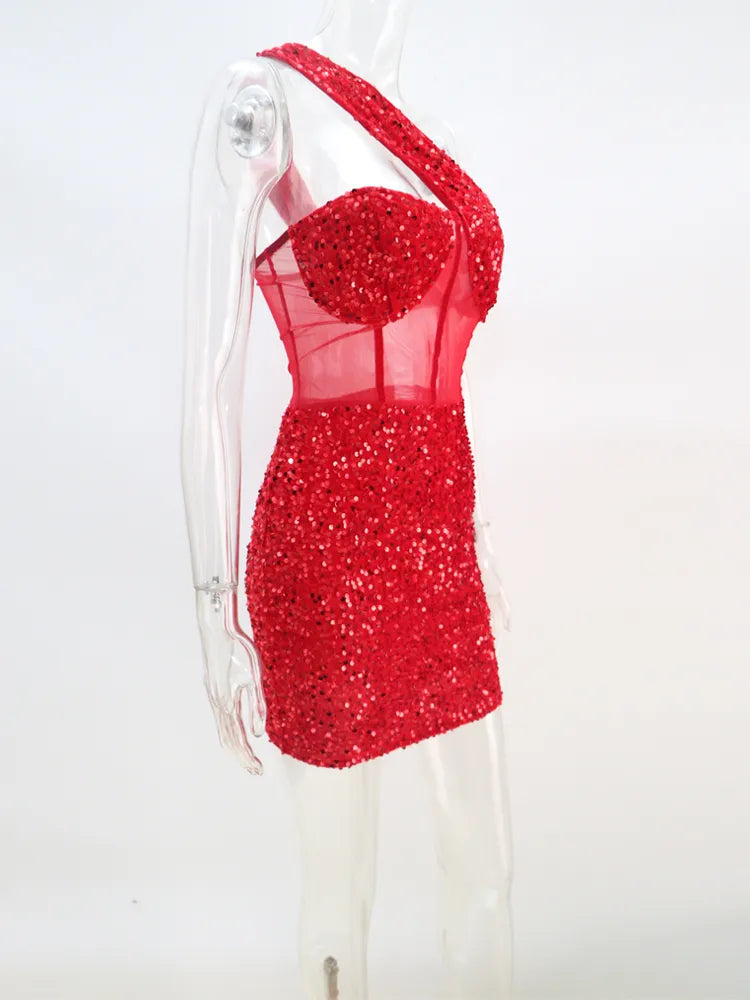 Kyra Sequin Mini Dress