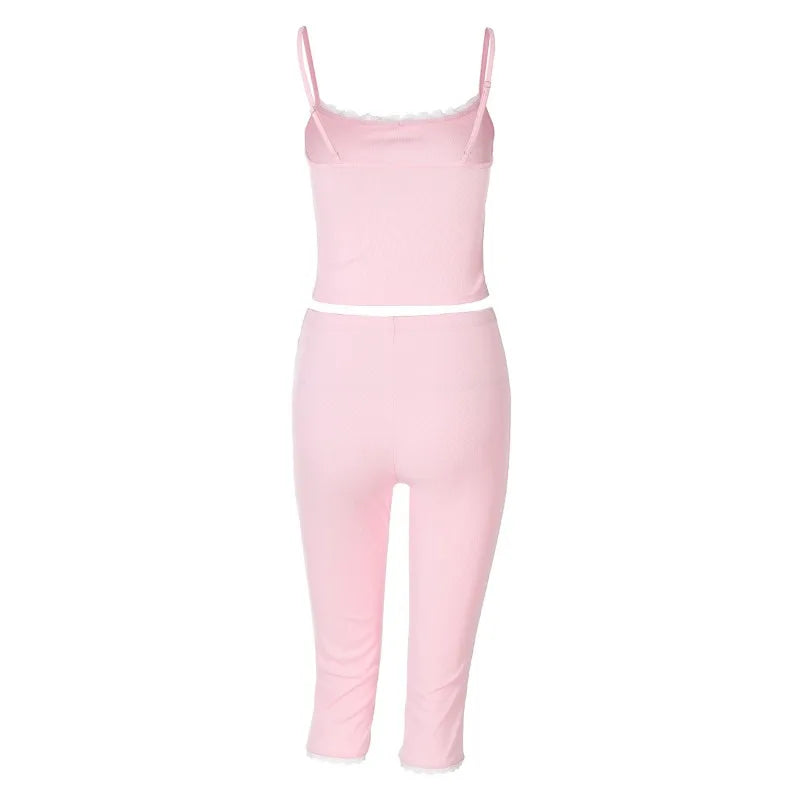 Barbie Pink Knit Pants Set