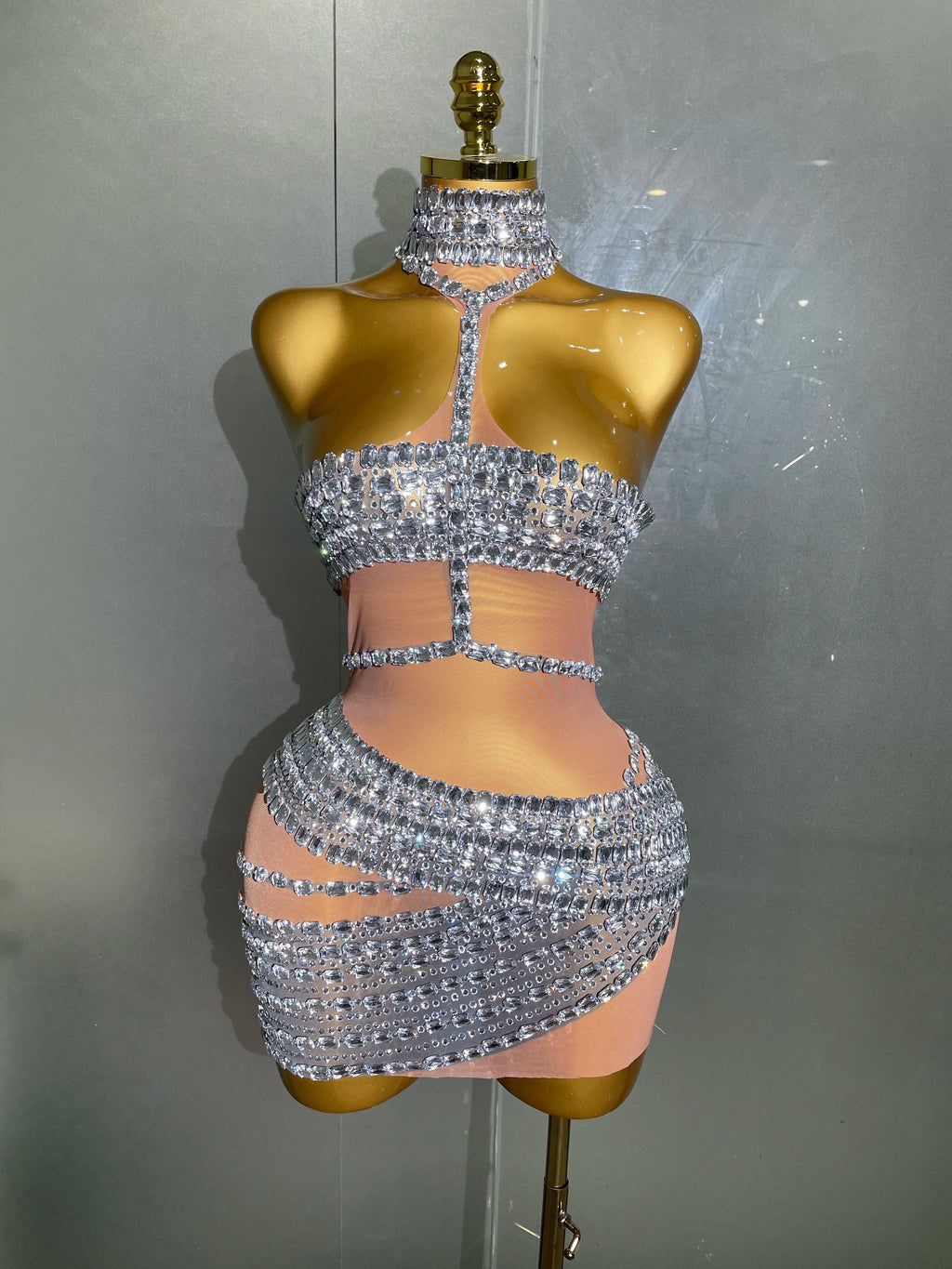 Hottie Rhinestone Mini Dress