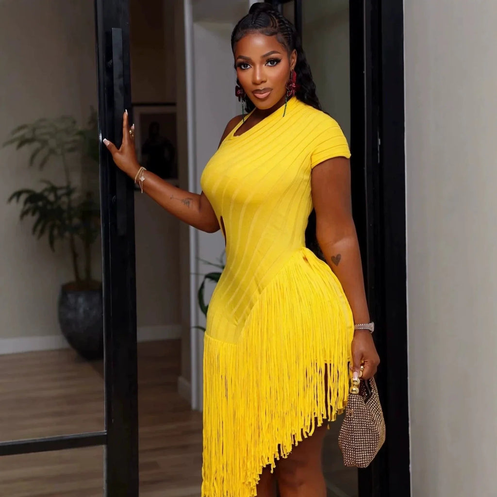Maresa Tassel Hem Dress