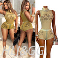 Tequi Mesh Bodysuit Short Set
