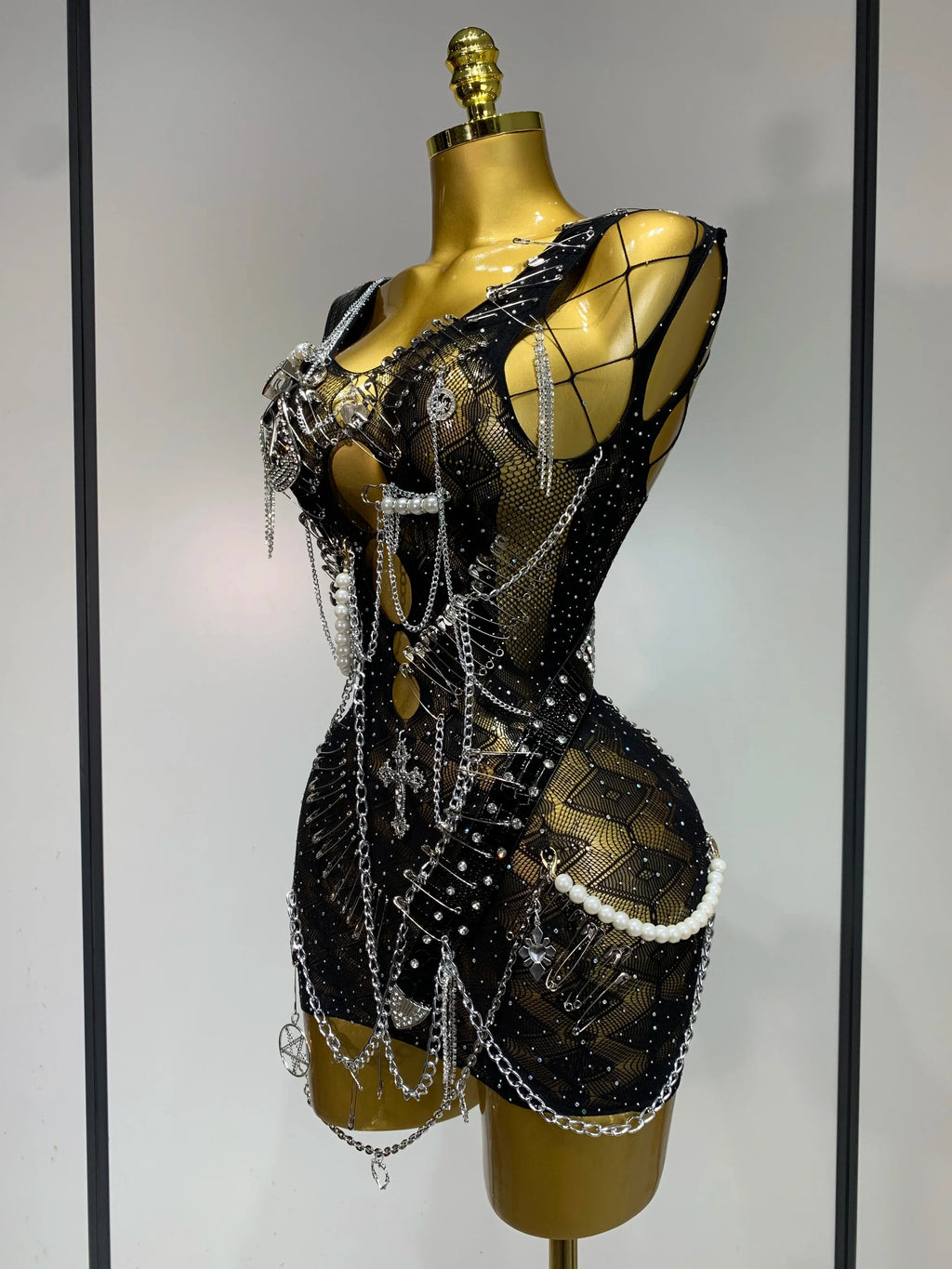 Chain Up Dress