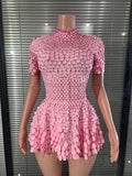 Scale Sequin Bodysuit Dress