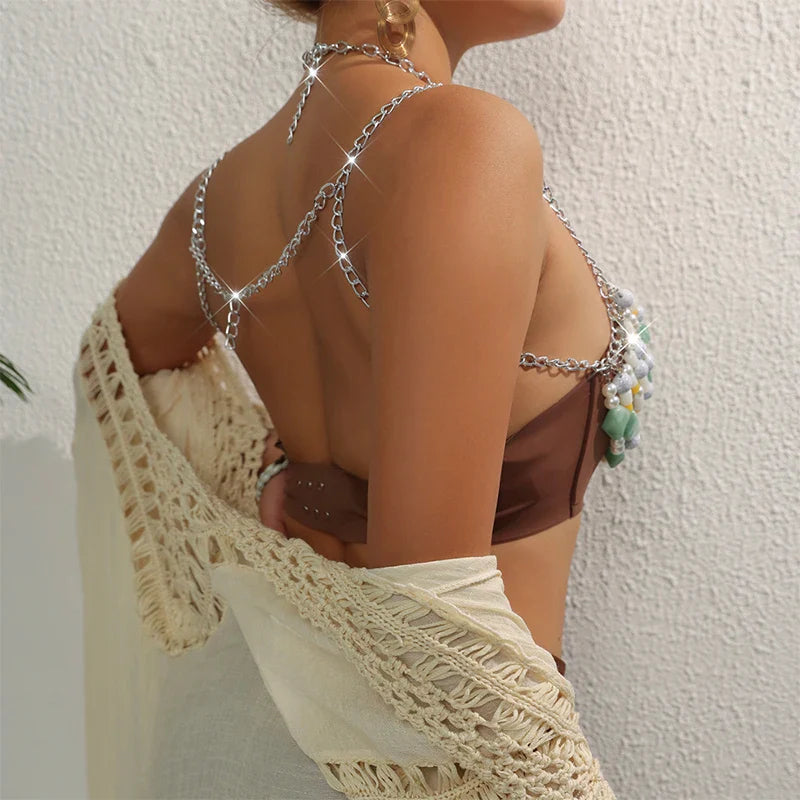 Pearl Tassel Crop Top