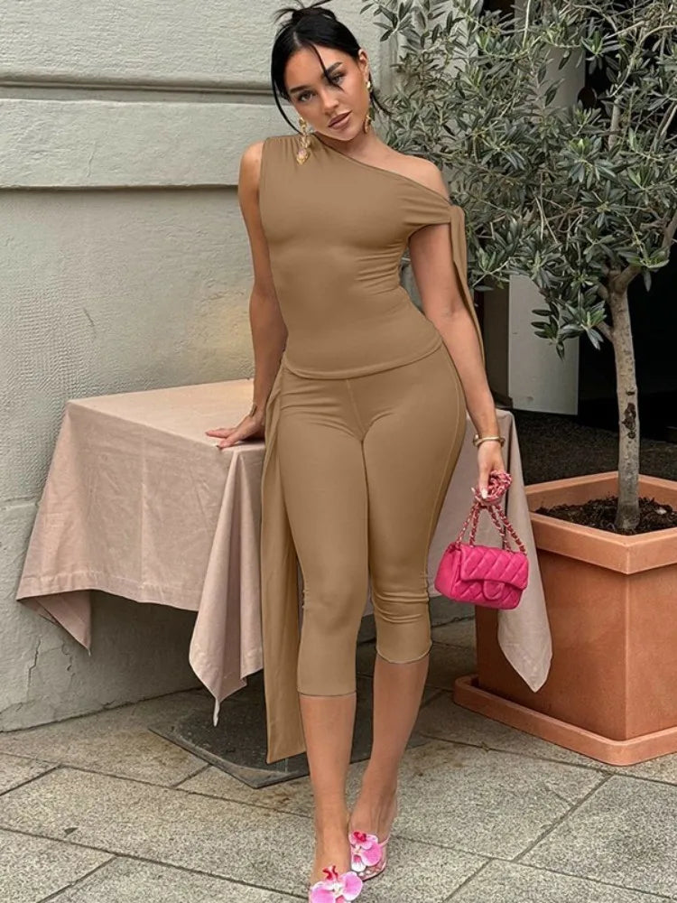 Hanie Short Set Khaki
