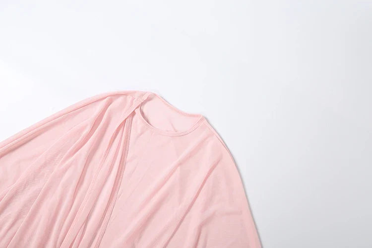 Pink Ruched Maxi Dress
