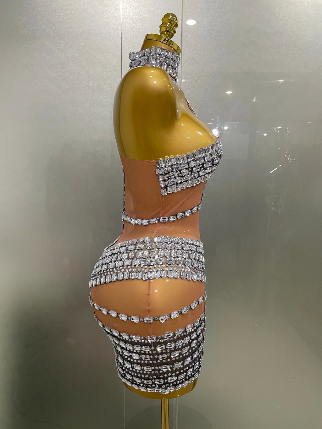 Hottie Rhinestone Mini Dress