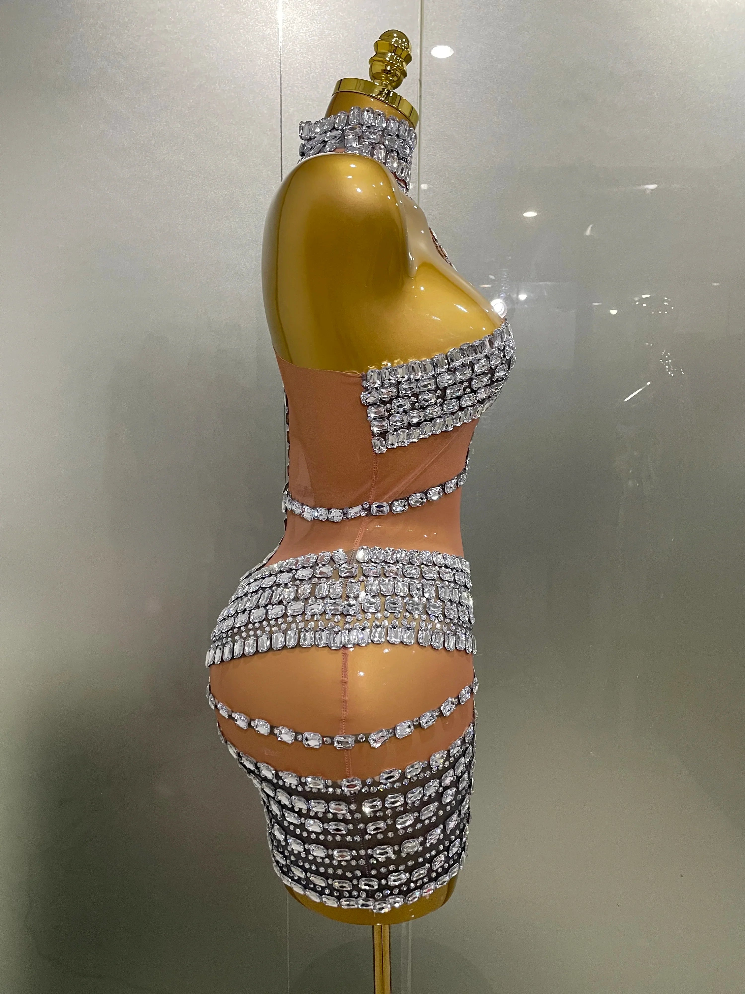 Hottie Rhinestone Mini Dress