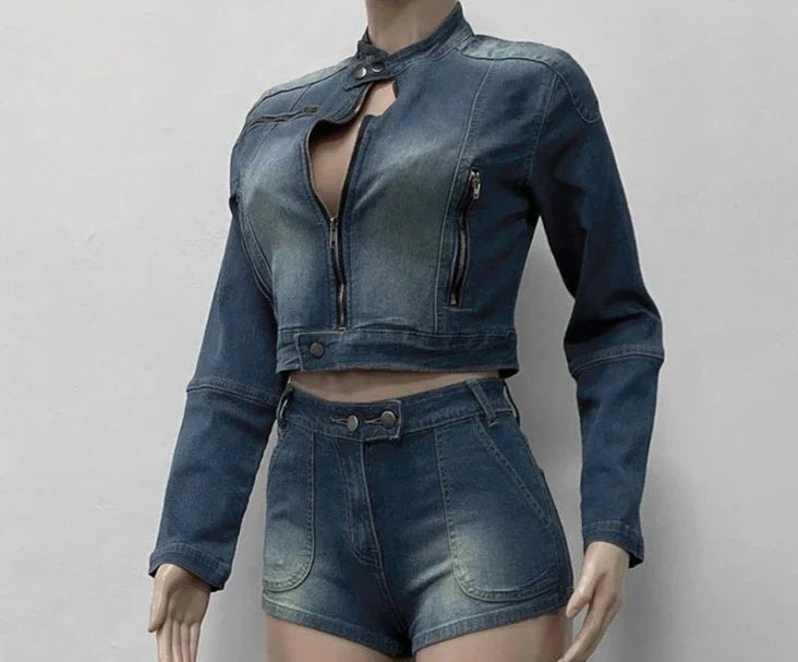 Kenya Short Denim Set