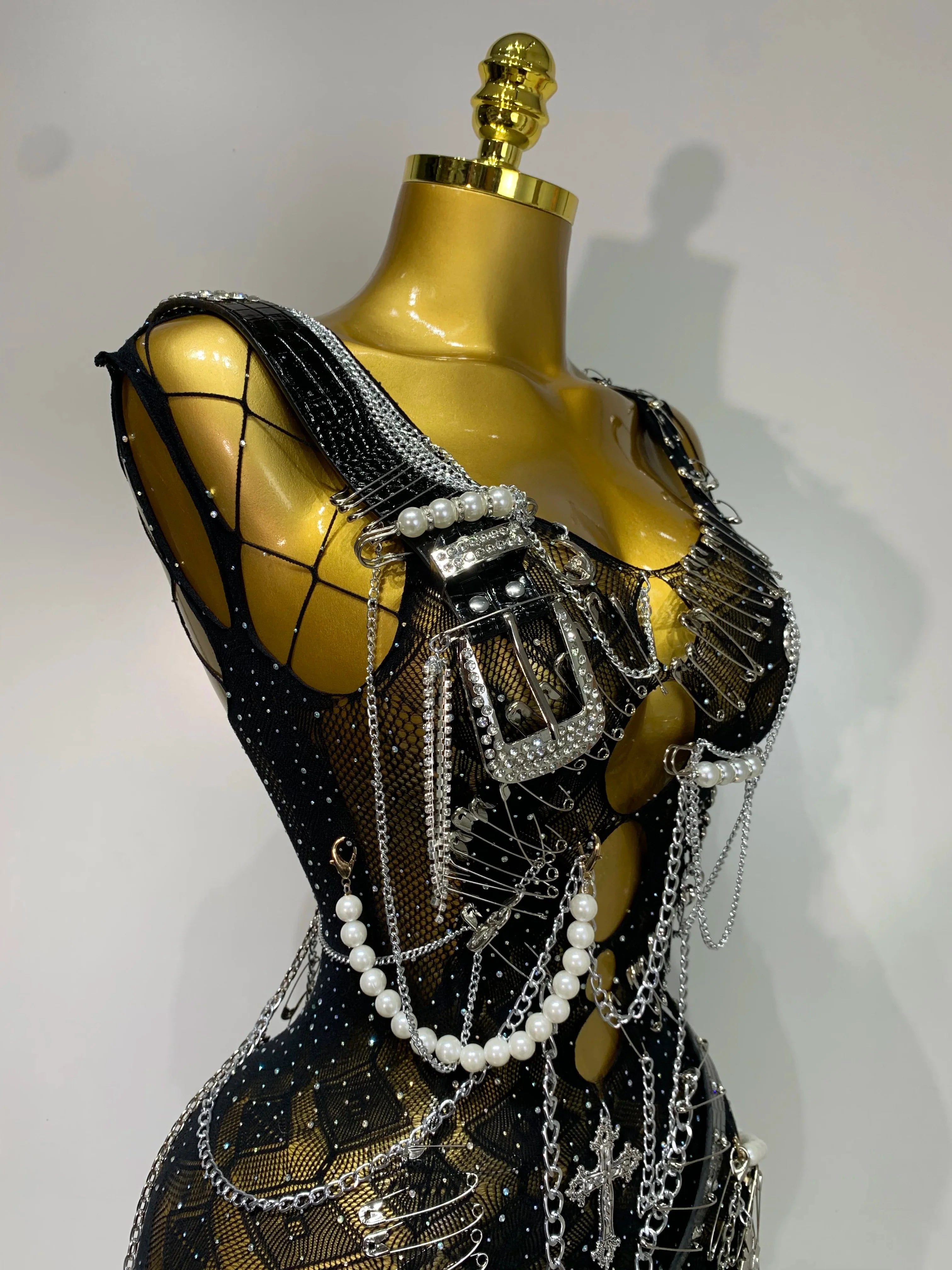 Chain Up Dress