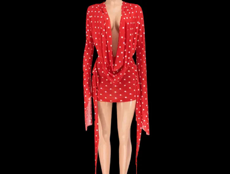 Whitney Polka Dot Mini Dress