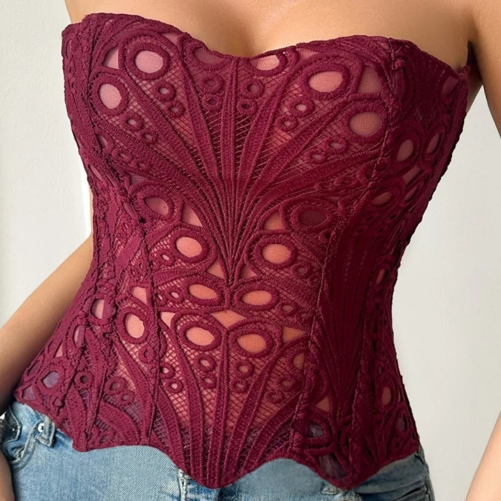 Lory Corset Sequin Short Set