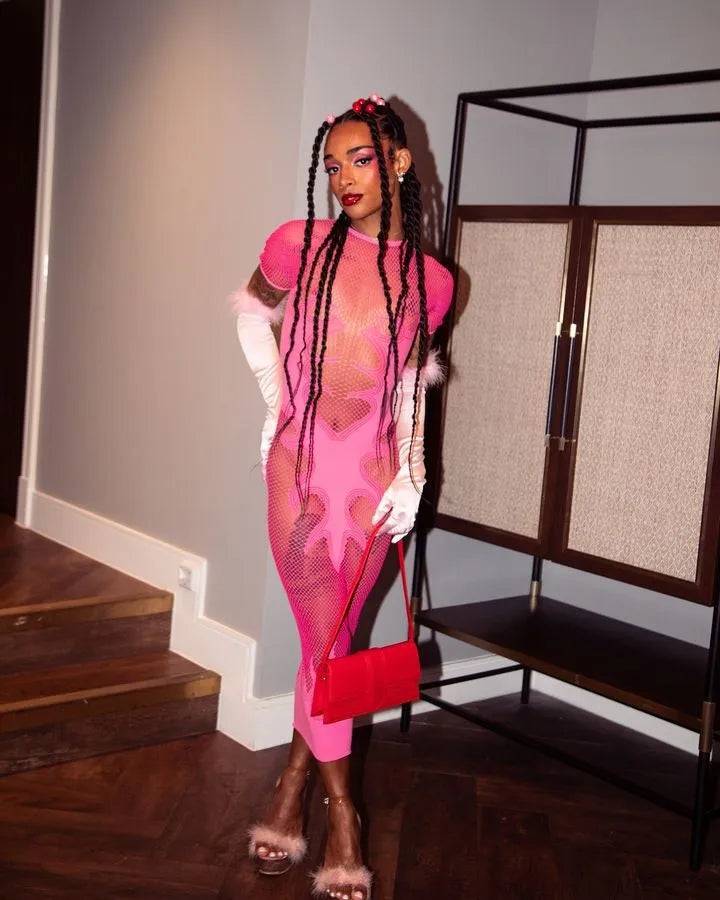 Flaming Hot Mesh Dress