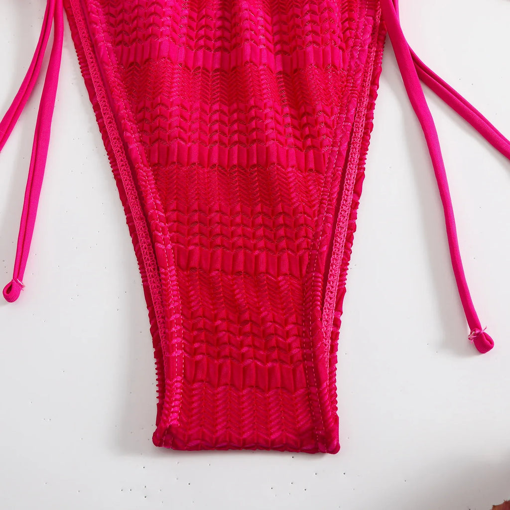 Gradient Mesh Skirt Bikini Set