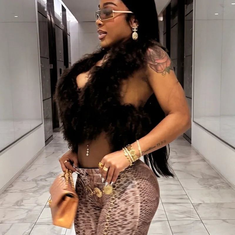 Gabby Fur Vest Coat