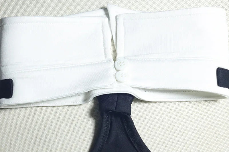 A White Collar Mini Dress