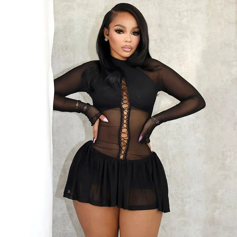 Lenya Mesh Mini Dress