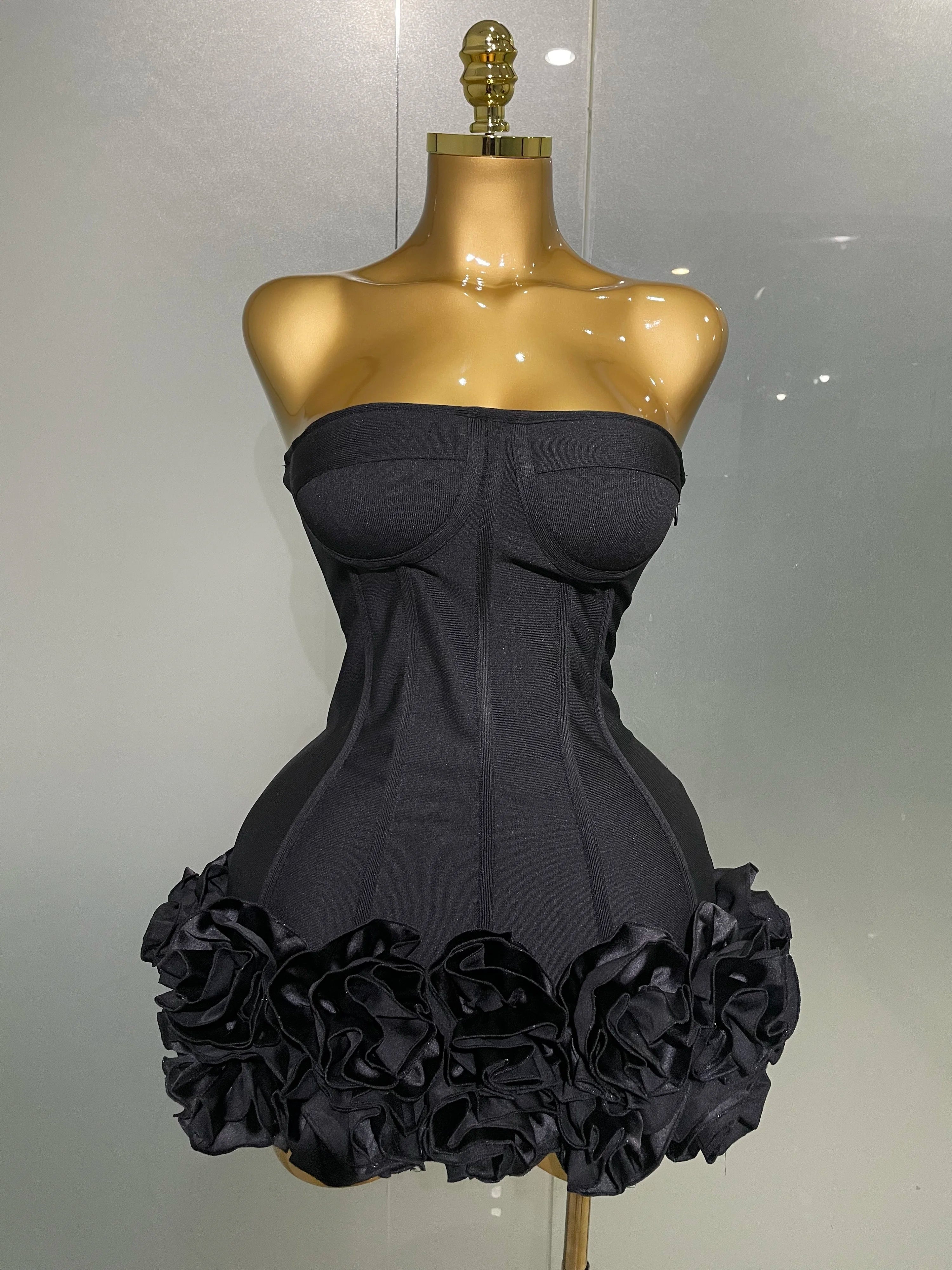 Tiana Bandage Mini Dress black