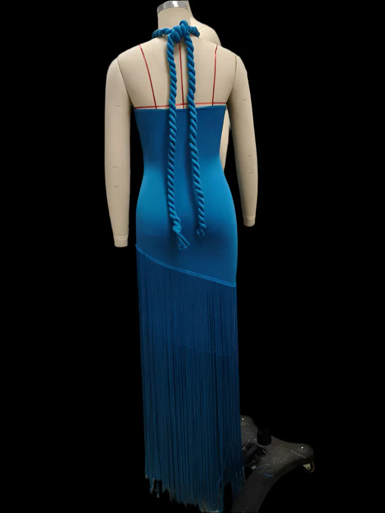 Royal Fringed Tassel Dress
