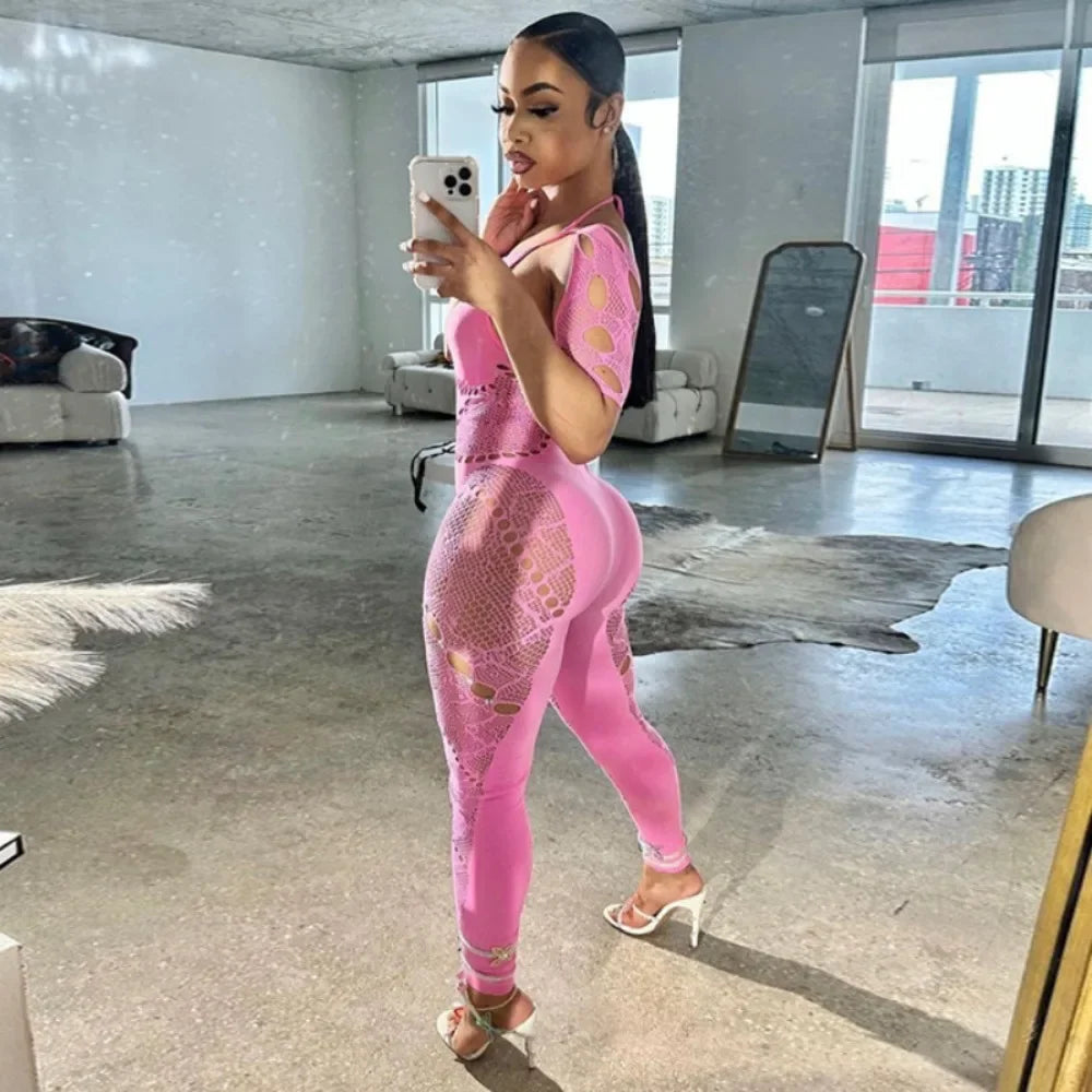 Tania Mesh Jumpsuit