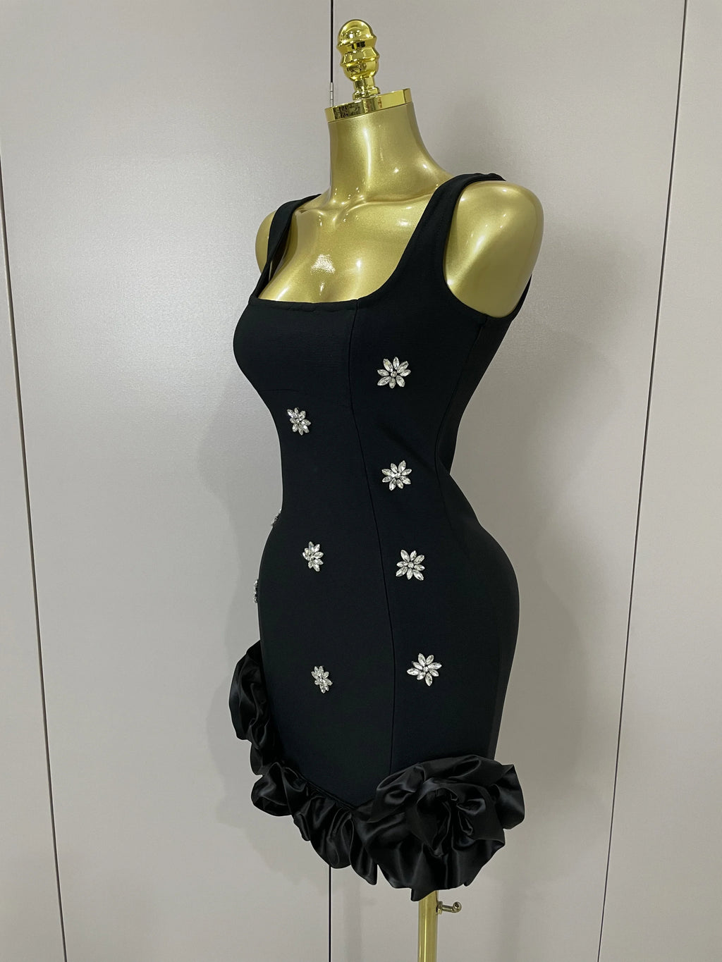 Lori Bandage Ruffle Mini Dress