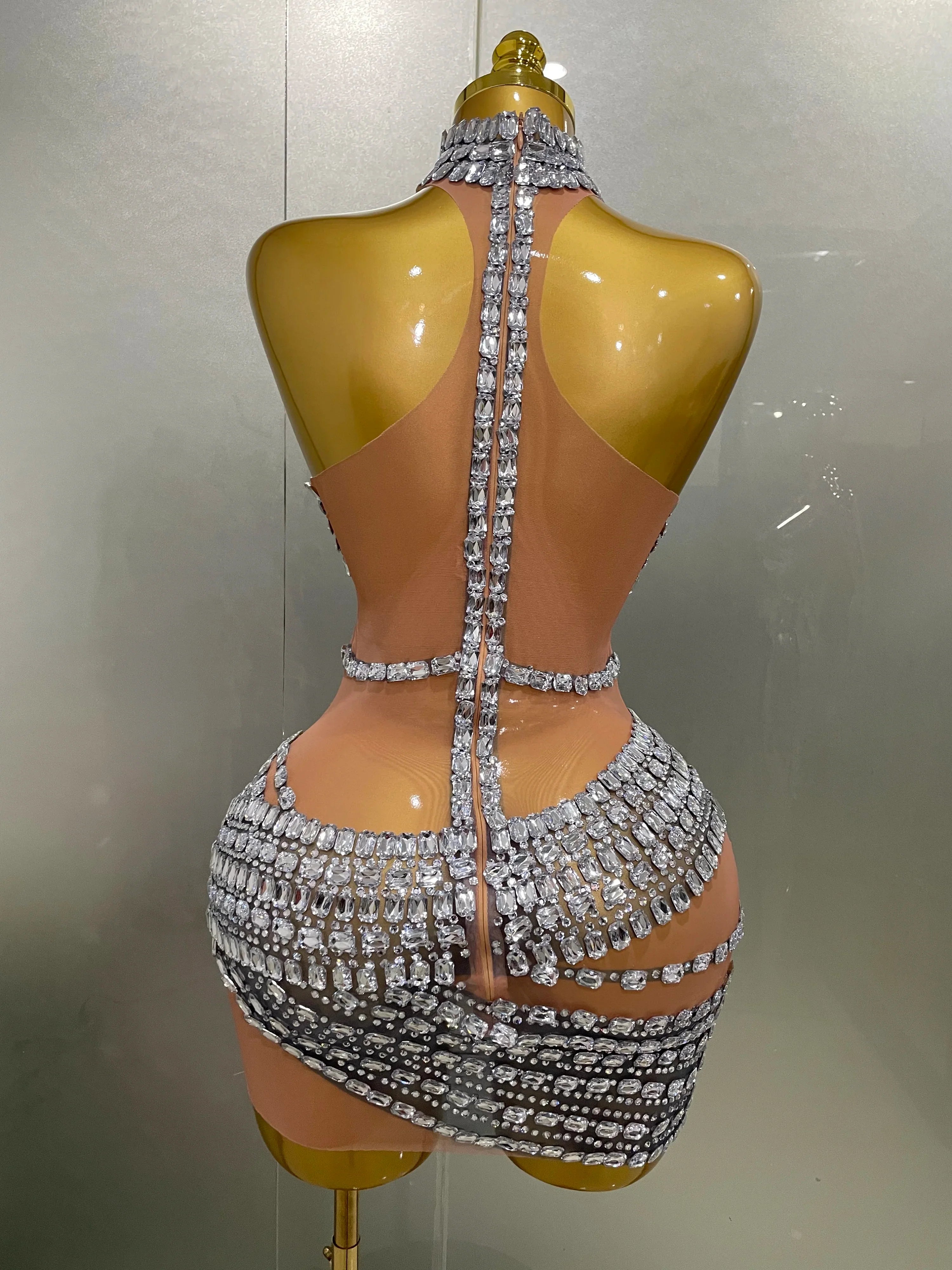 Hottie Rhinestone Mini Dress