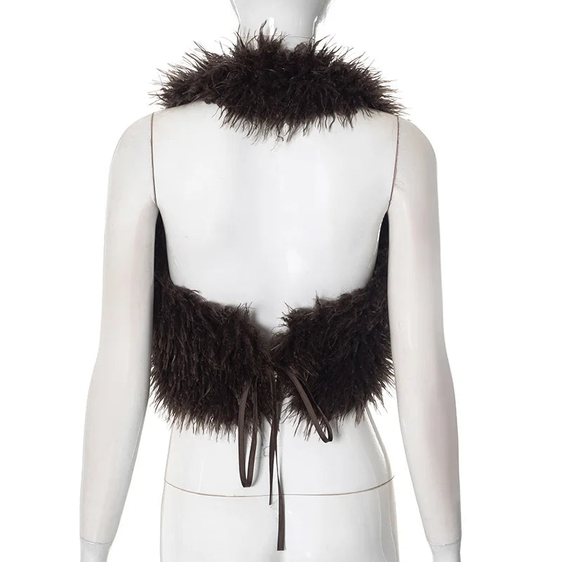 Gabby Fur Vest Coat