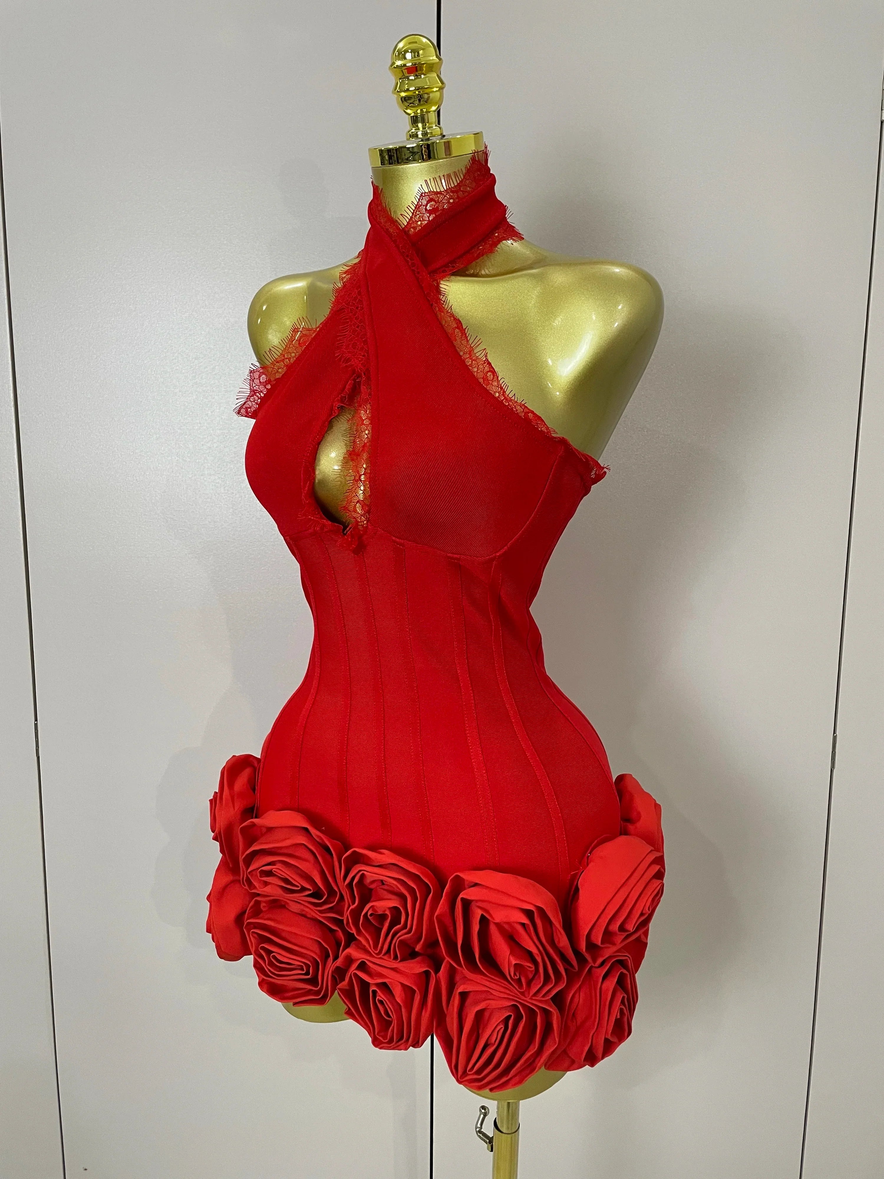 Tatiana Flower Bandage Dress