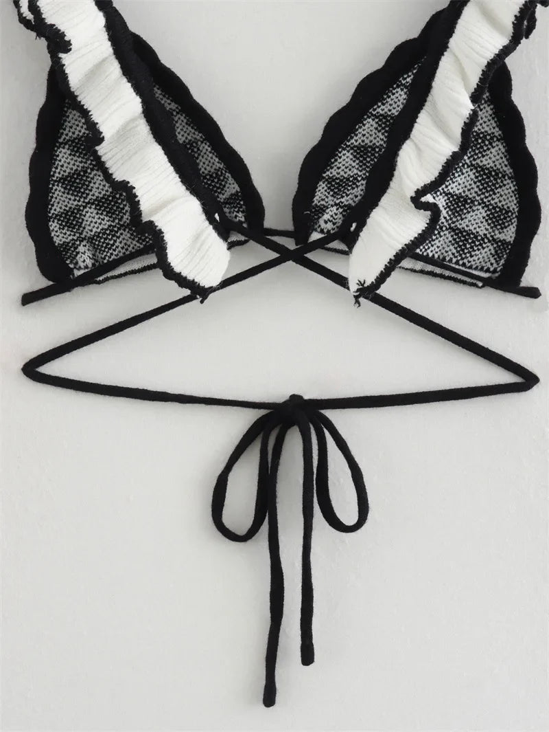 Jen Knit Ruffle Skirt Set