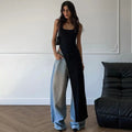 Asymmetrical Maxi Top Black